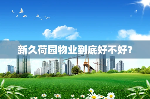 新久荷园物业到底好不好？