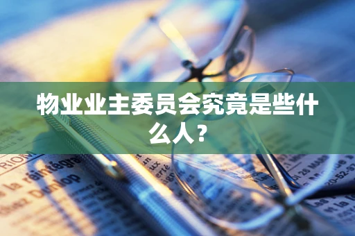 物业业主委员会究竟是些什么人？