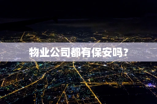 物业公司都有保安吗？