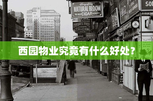西园物业究竟有什么好处？