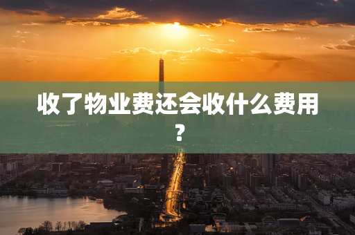 收了物业费还会收什么费用？