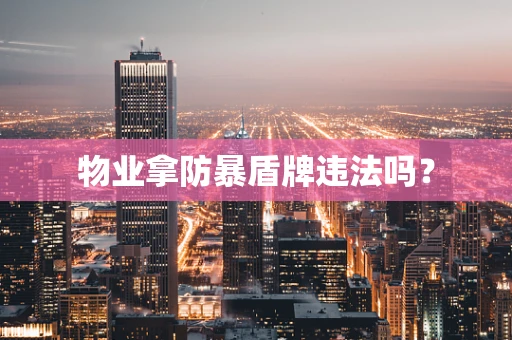 物业拿防暴盾牌违法吗？