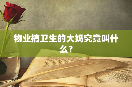物业搞卫生的大妈究竟叫什么？