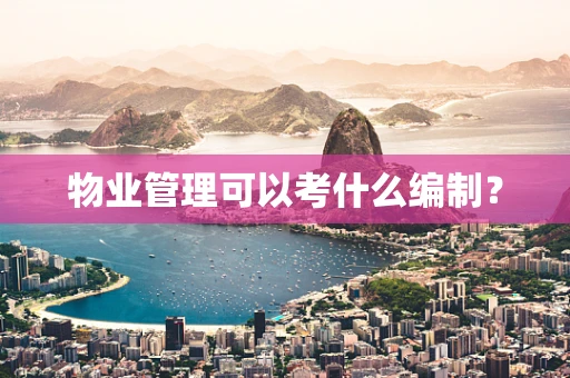 物业管理可以考什么编制？