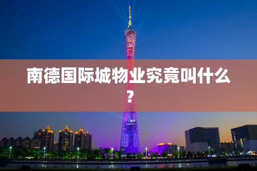 南德国际城物业究竟叫什么？