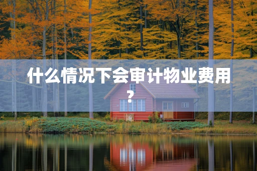 什么情况下会审计物业费用？