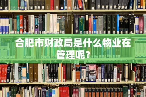 合肥市财政局是什么物业在管理呢？