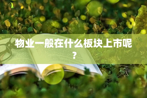 物业一般在什么板块上市呢？