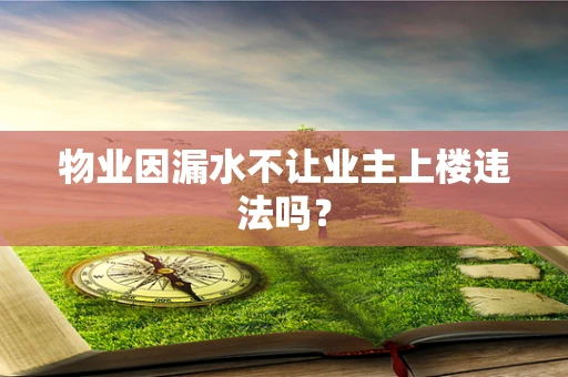 物业因漏水不让业主上楼违法吗？