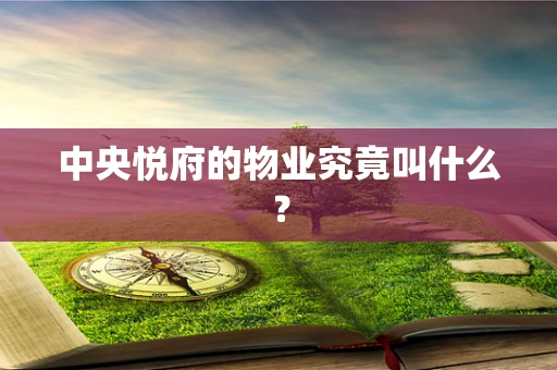 中央悦府的物业究竟叫什么？
