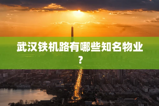 武汉铁机路有哪些知名物业？