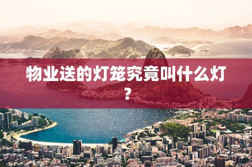 物业送的灯笼究竟叫什么灯？