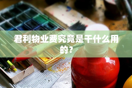 君利物业费究竟是干什么用的？