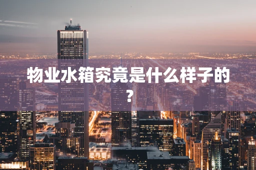 物业水箱究竟是什么样子的？