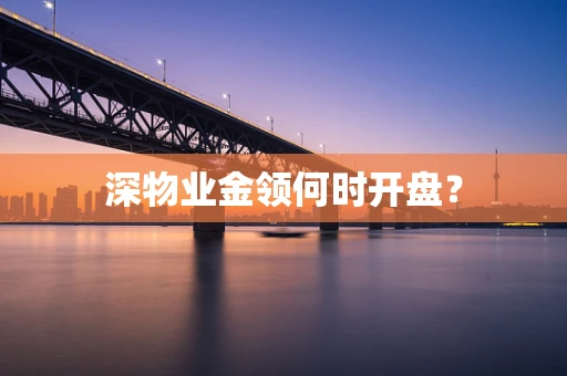 深物业金领何时开盘？