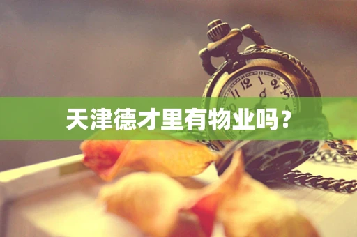 天津德才里有物业吗？