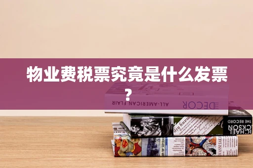 物业费税票究竟是什么发票？