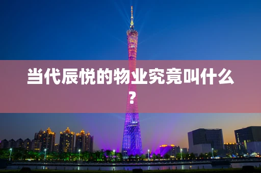 当代辰悦的物业究竟叫什么？