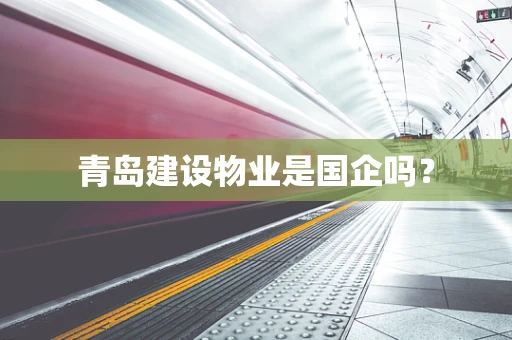 青岛建设物业是国企吗？